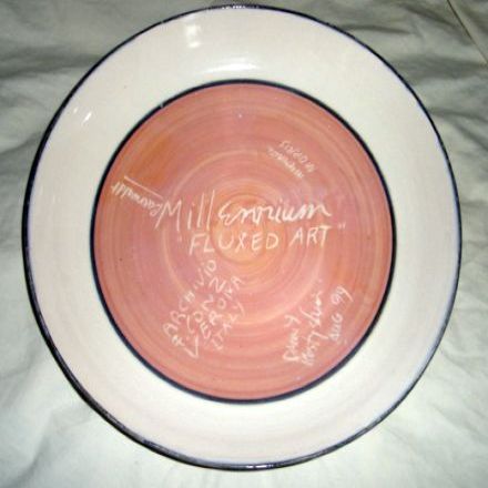 "Millennium Fluxed Art" signed by Francesco Conz, Lady Lorex, Danny Kostyshin, Wayne Baerwaldt..